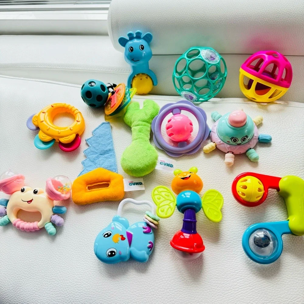 Baby toys for sensory and fine motor skills development - 13 toys